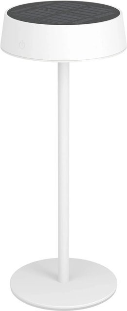 EGLO SIMERI Solar Tischleuchte Weiß mit LED CCT Touchdimmer IP54 - Bild 1