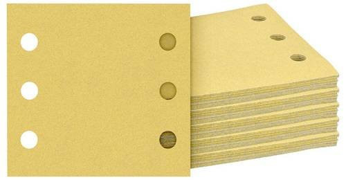 Bosch EXPERT C470 Schleifpapier Set für Exzenterschleifer, 50-teilig, Körnung K60|80|120|180|240, B: 115 mm x T: 107 mm, Gelb - Bild 1