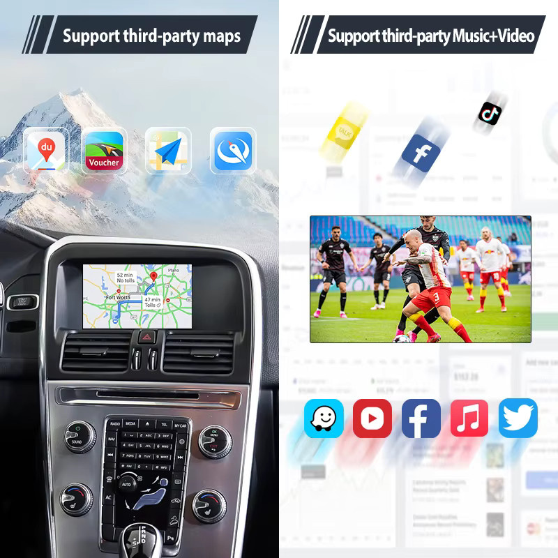 Junsun Wireless Carplay und Android Auto Adapter für Volvo XC60, S60, V40, V60, XC90 mit Airplay und Mirror Link - Bild 6