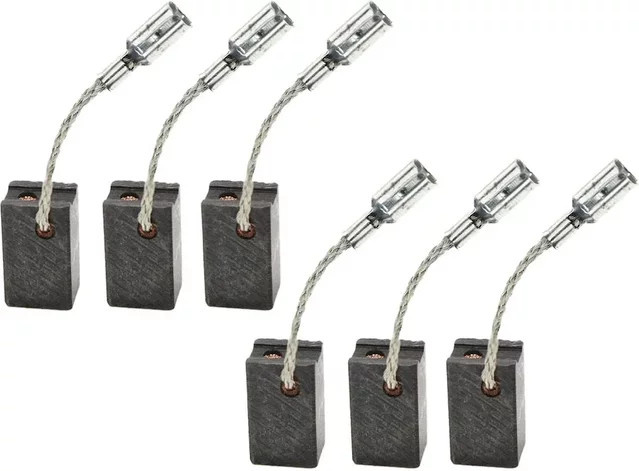 6er Set Kohlebürsten für Bosch Elektrowerkzeuge GWS 7-100 GWS 7-115 E GWS 7-125 GOP 250 CE B/H/T: 6,5 x 8 x 13 mm - Bild 1