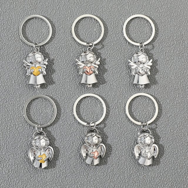 Schlüsselanhänger Schutzengel, Metall, Unisex - Bild 1
