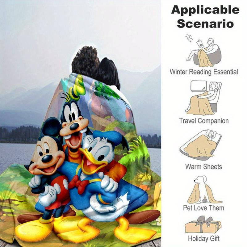 Disney Mickey Maus & Freunde Kuscheldecke aus Flanell, Mehrfarbig, B x H: 80 x 120 cm - Bild 4