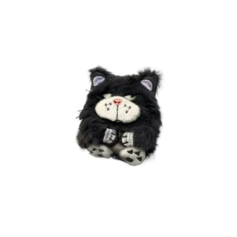 GEVBAY Plüsch Kopfhörerhülle Graue Katze im Anime-Design für AirPods Pro 2, AirPods 1/2/3 und AirPods Pro - Bild 5