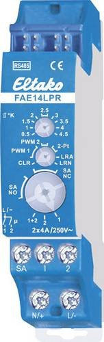 Eltako FAE14LPR RS485 Schaltaktor 2-Kanal Hutschiene Blau mit max. 1000W Schaltleistung - Bild 1