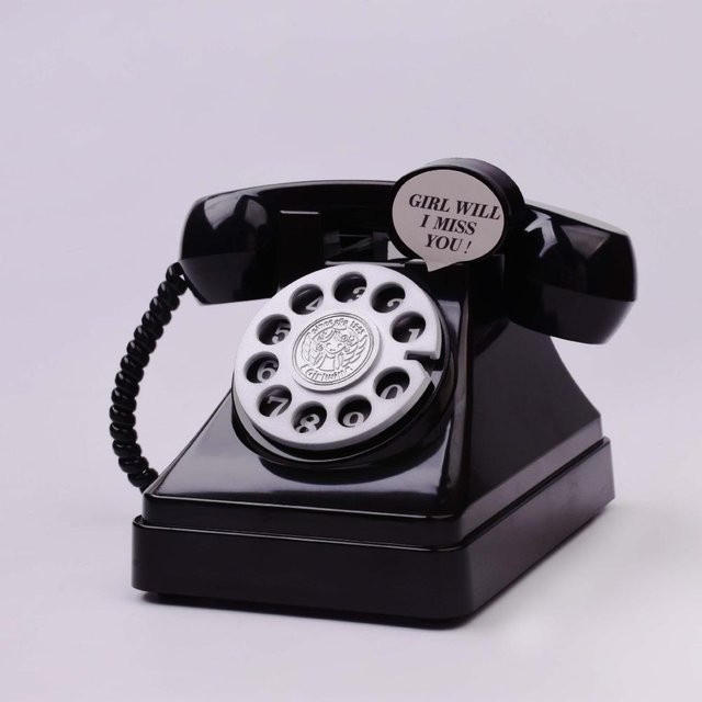 XYlingyang Retro-Telefon Münz-Sparschwein, Black - Bild 1