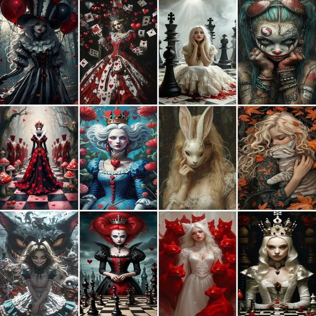 Potdemiel Malen nach Zahlen Set: Verzauberte Fantasy-Göttin als farbenfrohes Ölgemälde auf Leinwand für Erwachsene, Wanddekoration in Multicolour - Bild 1