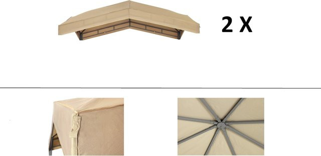 Tepro 2er Set Pavillonbespannung Marabo aus PU-Material in verschiedenen Farben - Bild 1