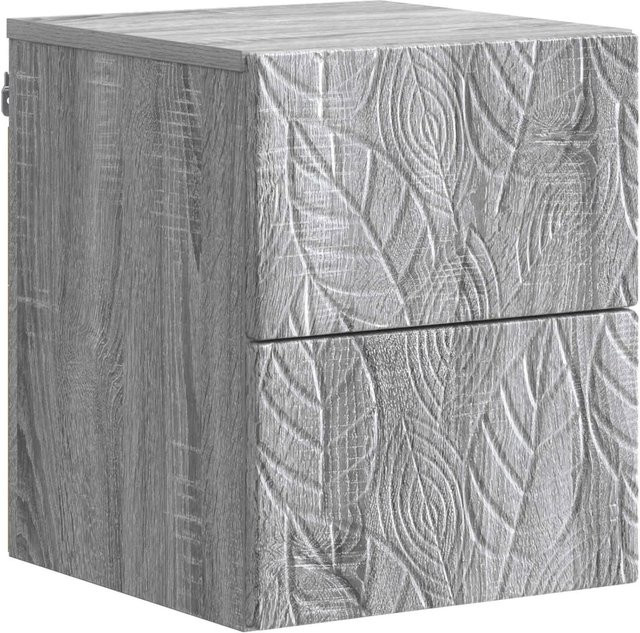 vidaXL Wandmontierter Nachttisch in Grau Sonoma für dein Schlafzimmer, B/T/H: 34,5 x 33 x 40 cm - Bild 1