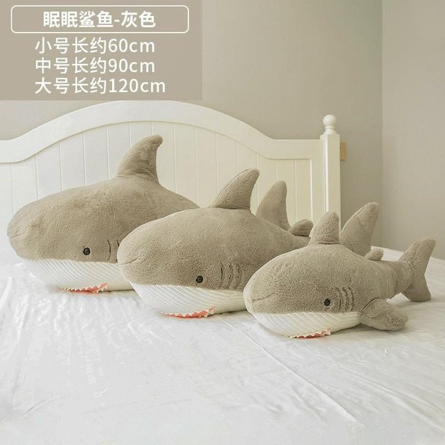 Yiran toy Plüschhai Narwal, Plüschtier, Grau, 60cm - Bild 1
