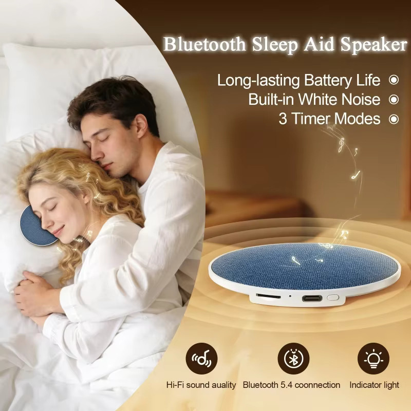 Lenovo Mini-Unterkopfkissen-Schlaf-Lautsprecher mit Bluetooth 5.4 und Hi-Fi Dynamischem Klang in Pink oder Blau - Bild 3