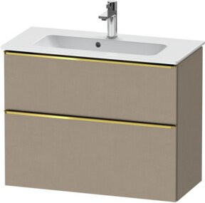 Duravit Waschtischunterschrank D-Neo Compact in Beige, wandhängend, B/T/H: 81 x 37,2 x 62,5 cm - Bild 1