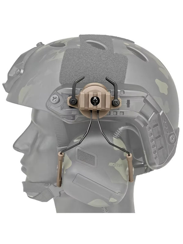 BOOIU Taktische Schienenhalterungen für Headsets mit 360-Grad-Drehung, Helmschienenadapter für Airsoft in Grün - Bild 7