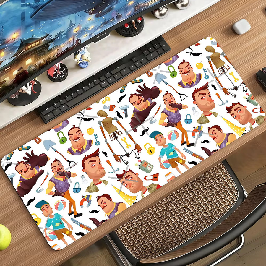 HELLO N-NEIGHBOR Mauspad als rutschfeste Gummimatte für Gamer und Büro in Multicolour - Bild 4