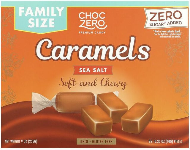 ChocZero Karamell Meersalz 255 g - Bild 1