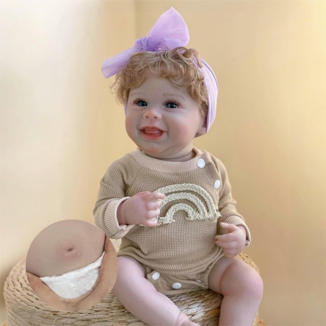 AnjoDoll Harper Bebe wieder geborene Puppe, Silikon, 48cm, Bunt/Mehrfarbig - Bild 1