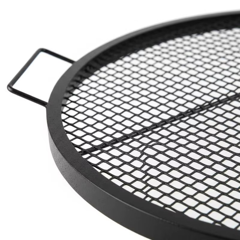 X-Marks Feuerstellen-Grillrost aus Stahl in Schwarz, Durchmesser: 91 cm, Tiefe: 2,5 cm - Bild 3