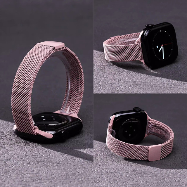 Armband Milanaise, Edelstahl, Roségold, Unisex - Bild 1