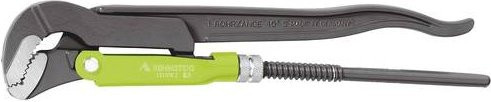 Rennsteig Werkzeuge Eck-Rohrzange 45° S-Maul 131 010 2 aus Chrom-Vanadium-Stahl für Rohr-Ø max. 1 Zoll, Spannweite 0-42 mm, Länge: 315 mm - Bild 1