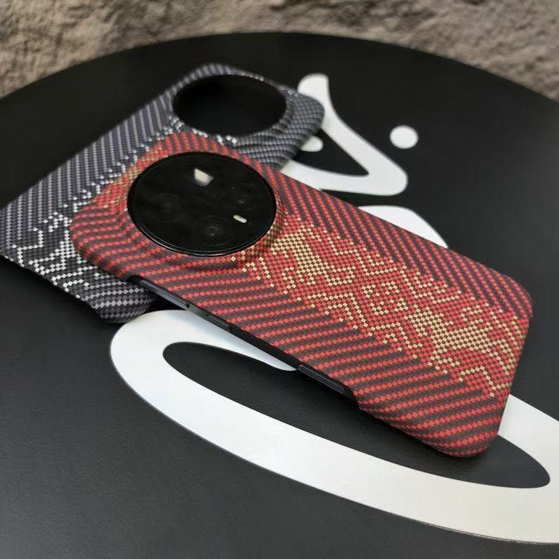 Stoßfeste Handyhülle in Kevlar Kohlefaser Textur für Huawei Honor Magic 8 7 6 Pro mit schlankem Rahmenlos-Design - Bild 2