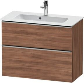 Duravit Waschtischunterschrank D-Neo Compact, Wandhängend, Braun Matt, B/T/H: 81 x 37,2 x 62,5 cm - Bild 1