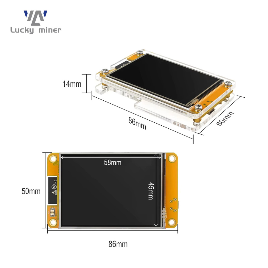 Lucky Miner LV04 Mini Bitcoin Miner 1000KH/s BTC Solo Lotterie-Mining-Gerät mit 2,8-Zoll-Display - Bild 3