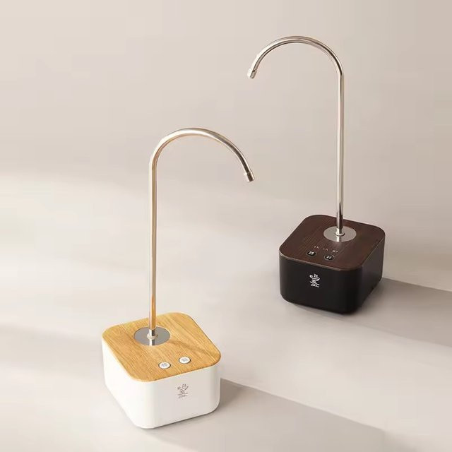 ZAIXIAO Intelligenter elektrischer Wasserspender in Weiß mit USB-Ladung, kabellose Wasserflaschenpumpe mit 2 Gängen und 2000 mAh Akku - Bild 1