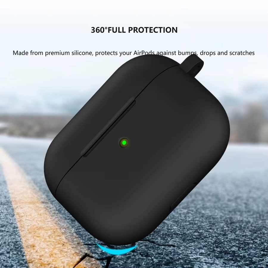 Schützende Silikonhülle für Apple AirPods 3 in Schwarz oder Weiß - Bild 4