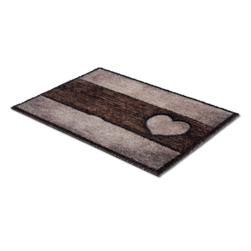 Astra Sauberlaufmatte Pure und Soft Holz Herz, bunt, B/T: 50 x 70 cm, Höhe: 0,7 cm - Bild 2