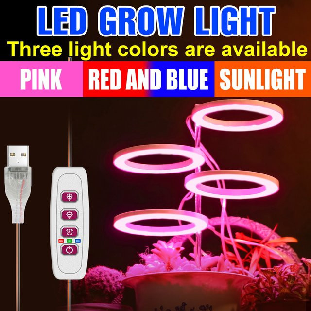 CanLing LED Pflanzenlampe für Indoor-Anbau von Gemüse, Obst und Samen, Vollspektrum, dimmbar mit Timing-Funktion, Weiß - Bild 1