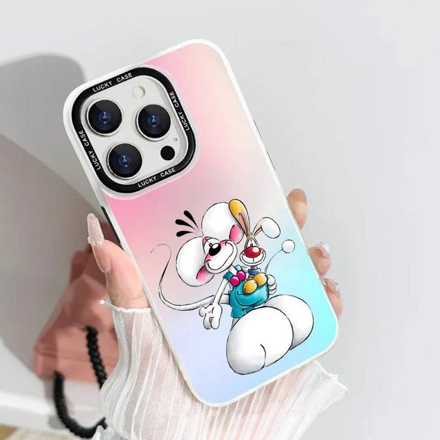 D-Diddl Ratte Handyhülle im Laser-Design für iPhone 11 bis iPhone 17, Farbe Silber - Bild 1