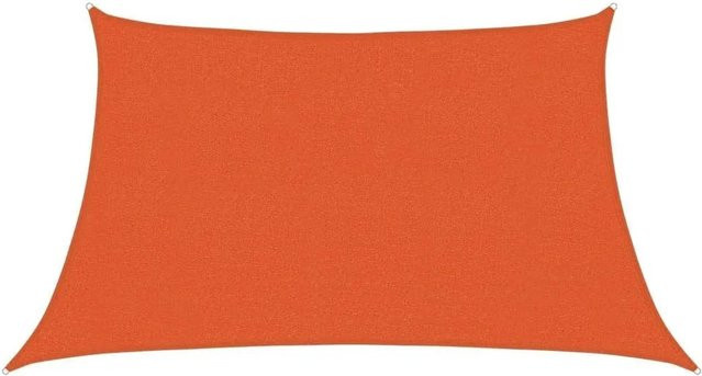 Furnicato Sonnensegel aus HDPE in Trapezform, Farbe Orange, B x T: 3 x 4 m - Bild 1