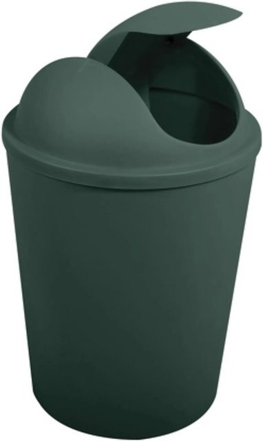 MSV Mülleimer Ako mit Schwingdeckel Dunkelgrün 5,5 l - Bild 1
