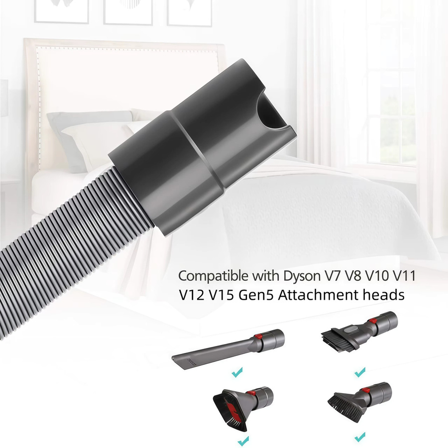 Flexibler Verlängerungsschlauch für Dyson Staubsauger V7 V8 V10 V11 V12 V15 Gen5 in Grau - Bild 2