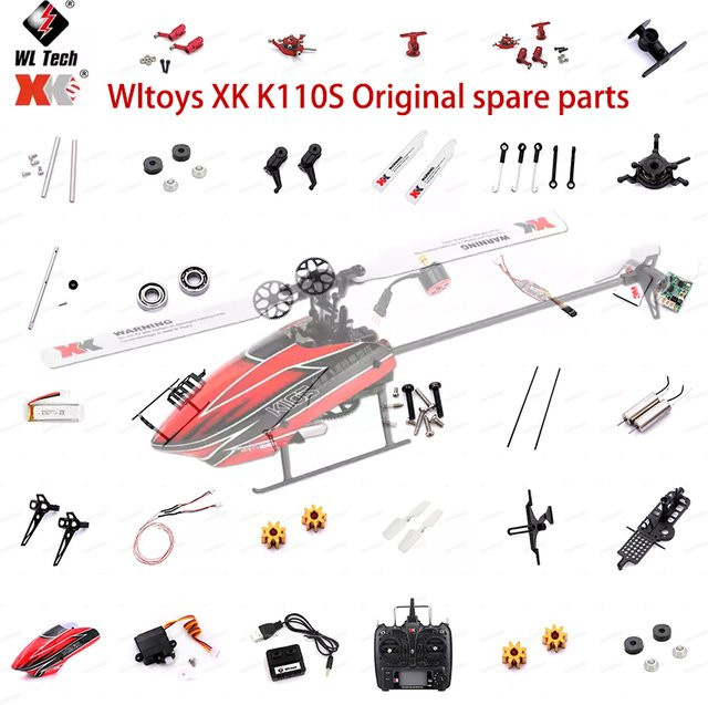 Wltoys RC Hubschrauber Zubehörteile, Kunststoff - Bild 1