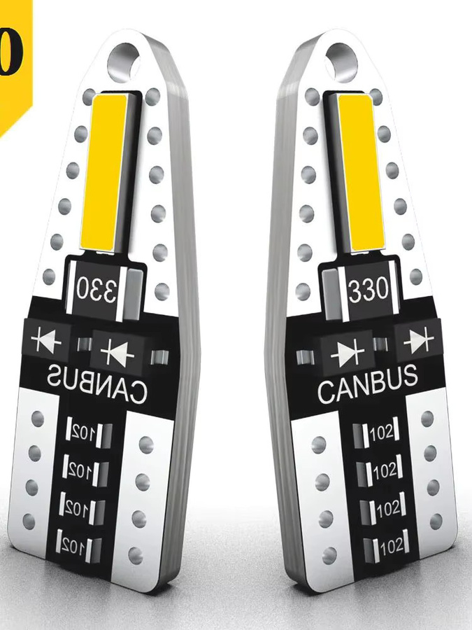 Neallor 10er Set W5W LED T10 Lampen Canbus für Parkplatz, Positionslicht, Innenraum und Dome-Licht, 12V, Weiß 6500K - Bild 5