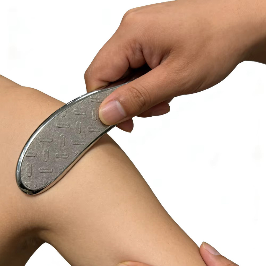 JOMMJO Gua Sha Gesichtsmassagegerät aus Edelstahl, Unisex - Bild 2