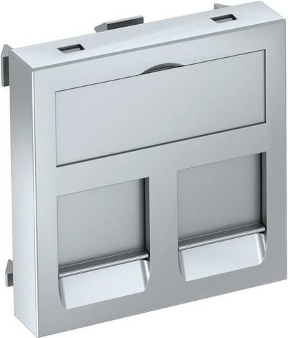 OBO Bettermann Abdeckung Datentechnikträger aus Aluminium in Silber, B/H/T: 45 x 45 x 0,9 cm - Bild 1