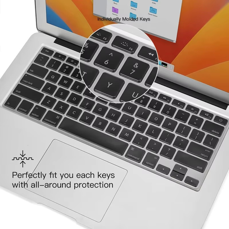 Premium Tastaturabdeckung für Apple MacBook Air und MacBook Pro in Schwarz - Bild 5