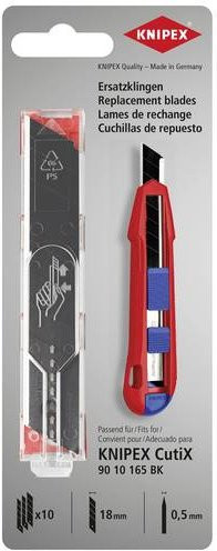 Knipex Ersatzklingen für 90 10 165 BK, 10er Set, Länge: 119 mm - Bild 1