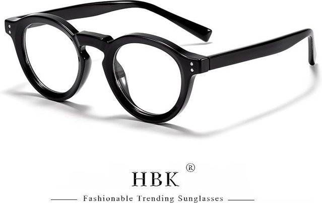 HBK Freedom Outdoors Lesebrille, Rund, Vollrand, Kunststoff, Unisex, Black - Bild 1