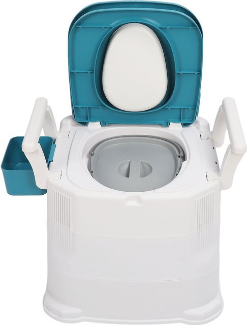 TMISHION Toilettenstuhl für Erwachsene, rutschfest und weich gepolstert mit Müllsack, B/T/H: 47,0 x 46,0 x 47,0 cm - Bild 1