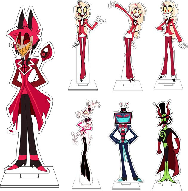 Bandai Hazbin Hotel Acryl-Figur Ständer, 16cm - Bild 1