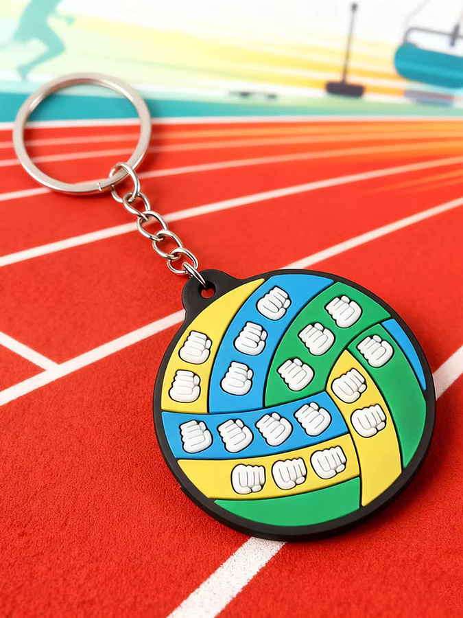Noter Schlüsselanhänger Sportball-Anhänger, Unisex, Bunt - Bild 3