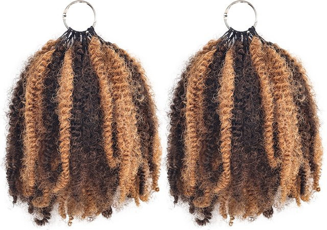 Doralia Afro Kinky Flechthaare, Lockige Haarverlängerungen, Unisex - Bild 1