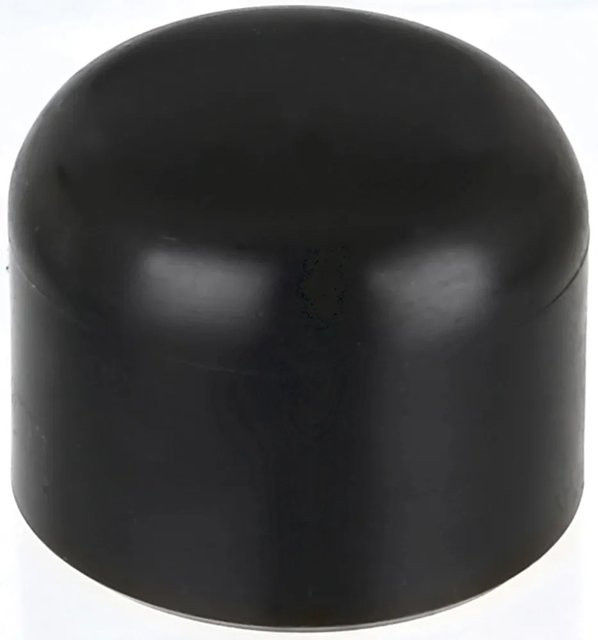 GAH-Alberts Pfostenkappe rund aus Kunststoff in Schwarz, Durchmesser: 34 mm - Bild 1