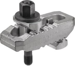 AMF Spannpratze Nr. 6312V Krokodil verstellbar mit Gegenhalter in Silber, 17-M12x125 - Bild 1