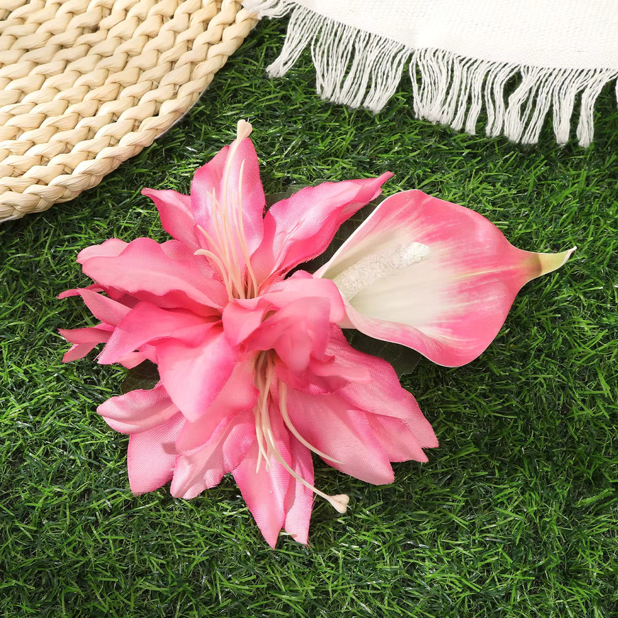 AWAYTR Haarspange, rosa Blumen, Mädchen - Bild 3