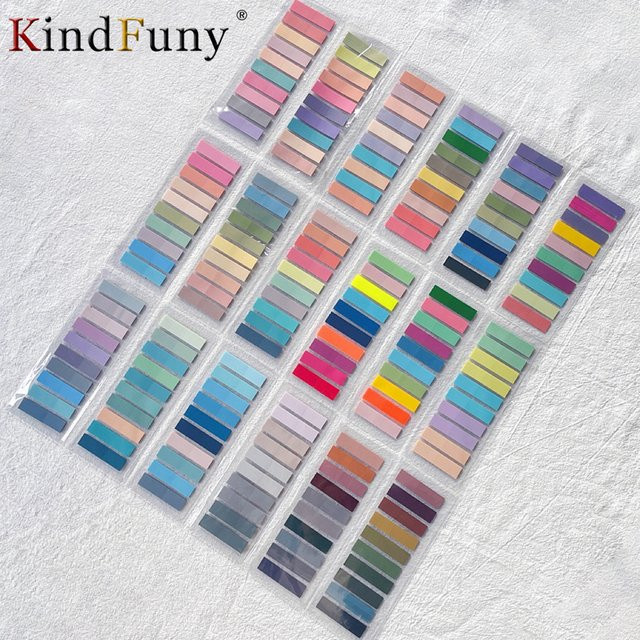 KindFuny Set transparente Haftnotizen und selbstklebende Lesezeichen in Multicolour - Bild 1