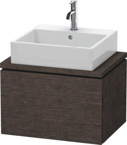 Duravit Waschtischunterschrank Compact L-Cube in Braun Matt, Wandmontage, B: 62 cm, T: 47,7 cm, H: 40 cm - Bild 1