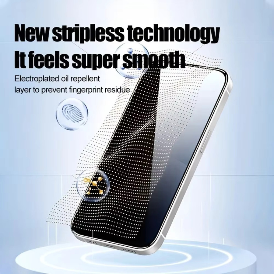 DIXSG 3-teiliges HD-Displayschutz-Set aus gehärtetem Glas für iPhone 17 16 15 14 13 12 11 Pro Max Plus XR XS, transparent, staubfreie Installation - Bild 3